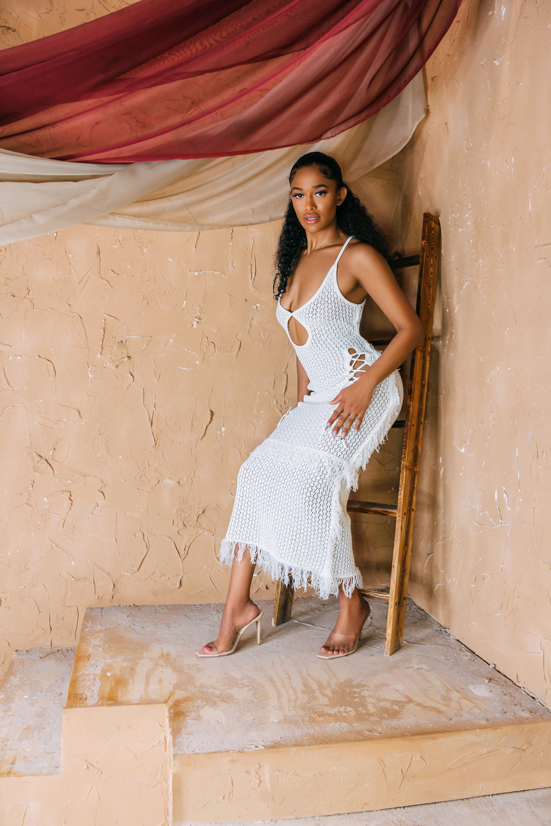 Kiara Knitted Fringe Dress