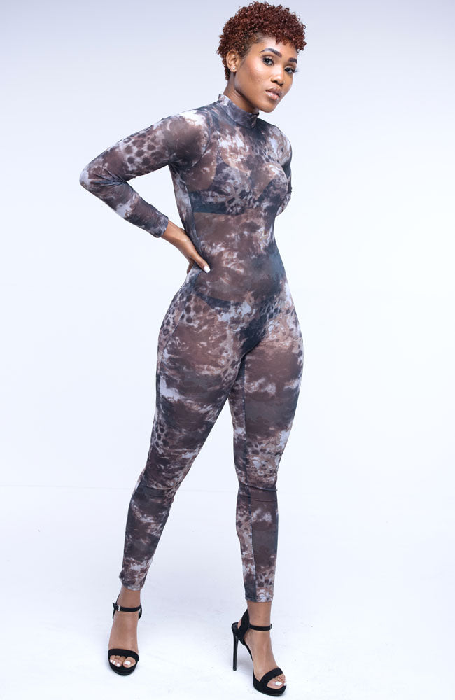 Night Smoke Sheer Jumpsuit