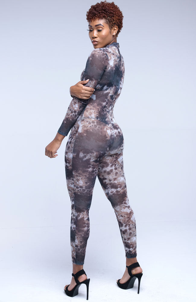 Night Smoke Sheer Jumpsuit