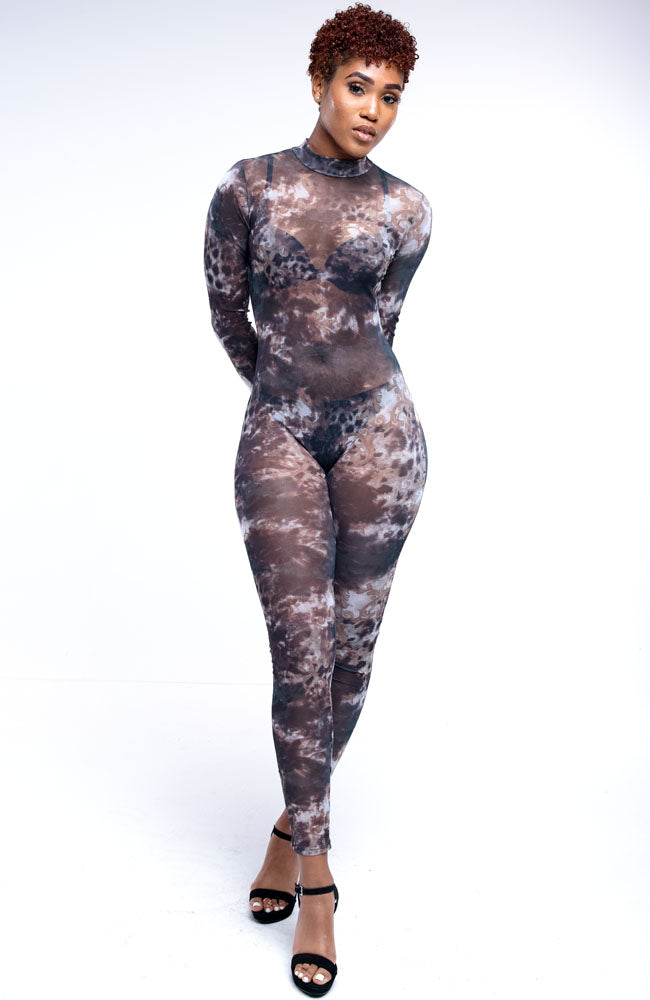 Night Smoke Sheer Jumpsuit