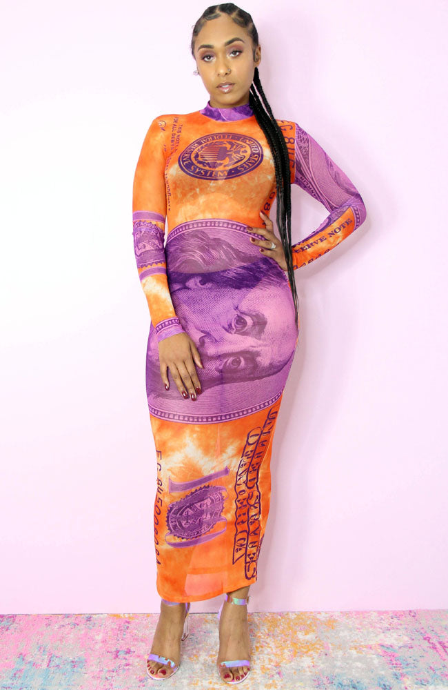 Cash Only Sheer Maxi Dress
