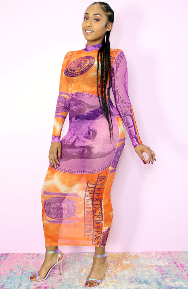 Cash Only Sheer Maxi Dress