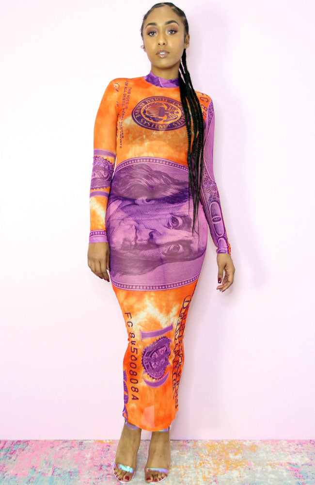 Cash Only Sheer Maxi Dress