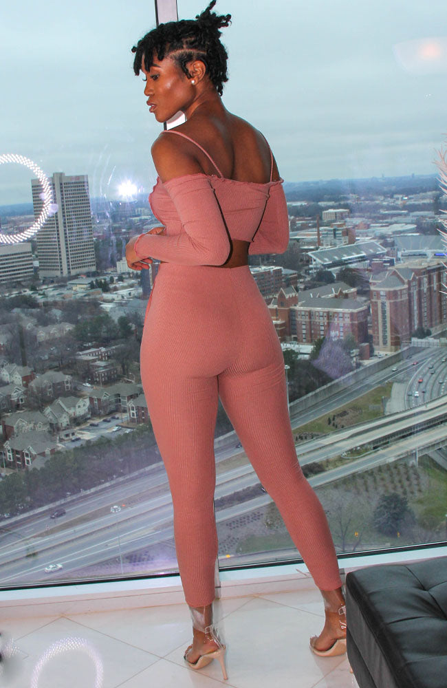 Sweet Day Two Piece Pink Pants Set