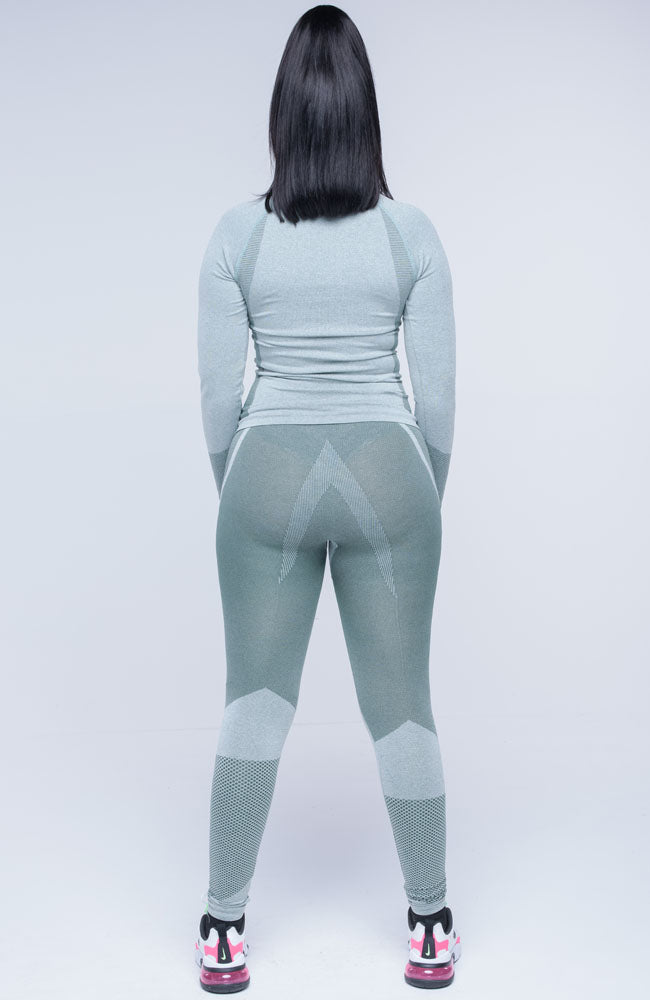 Green Stay Active Two Piece Long Sleeve Pants Set
