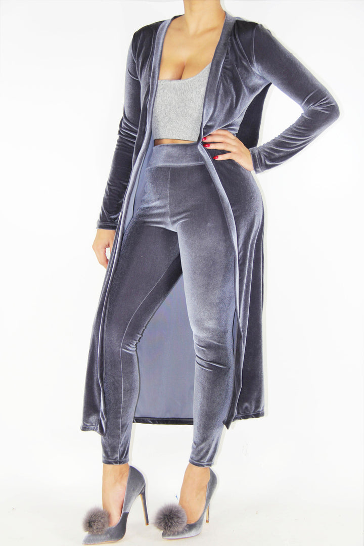 Velvet Grey Set, Bottoms - Style Dirty