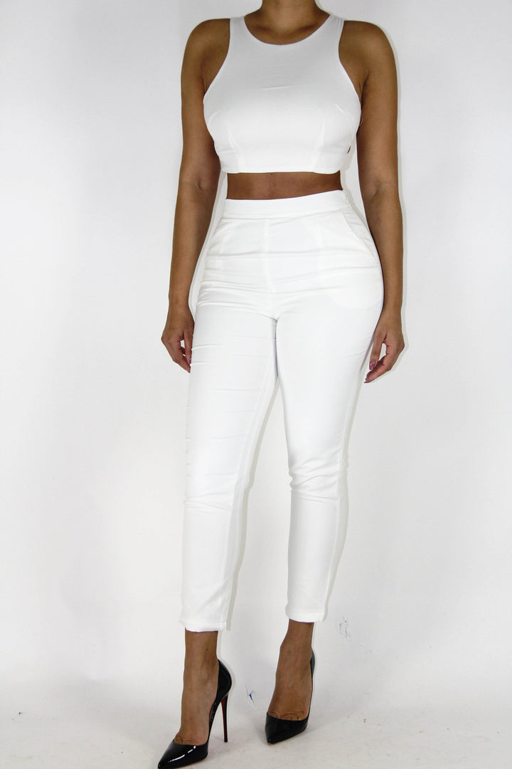 Spring White Outfit, Bottoms - Style Dirty