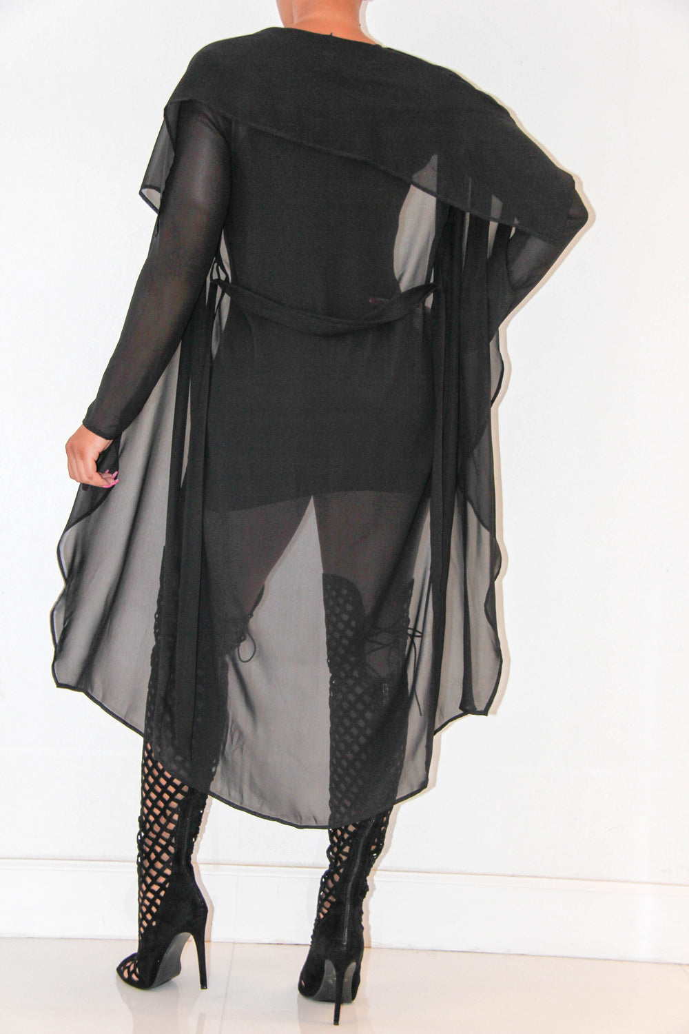 Sheer Seduction Trench Coat, Tops - Style Dirty